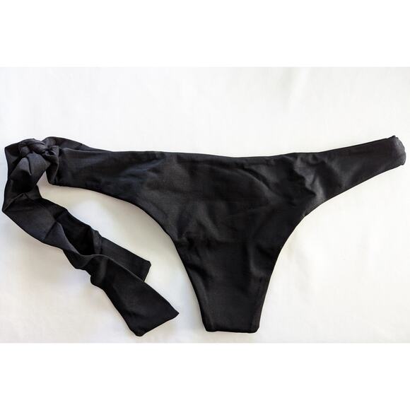Side Tie Tavik Black Bikini Bottom - Picture 5 of 10